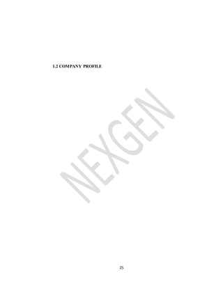 25
1.2 COMPANY PROFILE
 