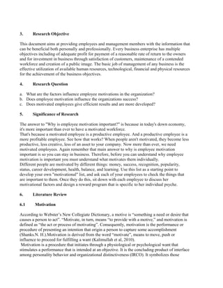 Реферат: Employee Motivation Essay Research Paper Employee MotivationIn