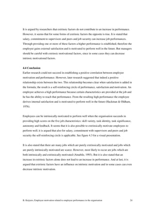 Employee motivation and performance | PDF