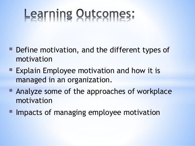 types of motivation in the workplace