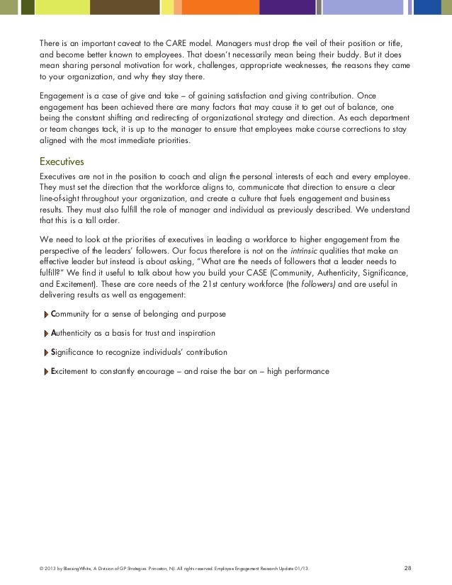 Employe Engagement Research Update By Blessingwhite Employe Engagement Research Update By Blessingwhite