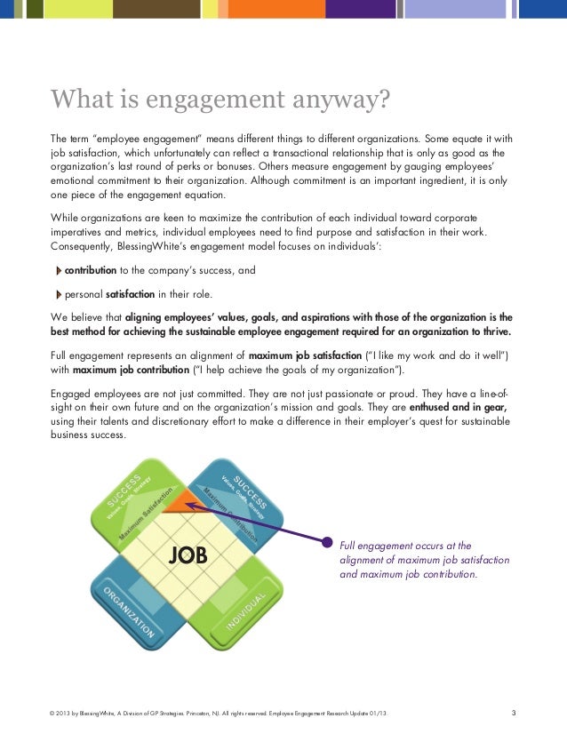 Employe Engagement Research Update By Blessingwhite Employe Engagement Research Update By Blessingwhite