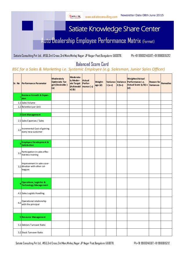 employee performance evaluation format