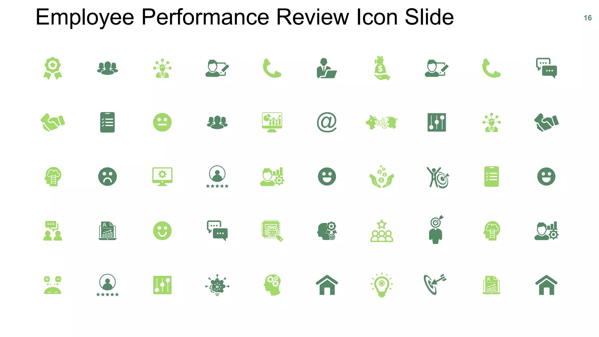 Employee Performance Review Icon Slide 16
 