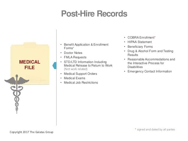 how to organize employment files cobra enrollment form
