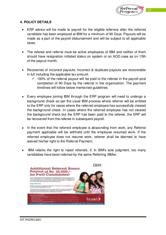 employee referral program pdf employee referral program policy