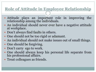 Employee relation