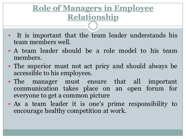 employee relations manager
