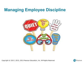 Copyright © 2017, 2015, 2013 Pearson Education, Inc. All Rights Reserved
Managing Employee Discipline
 