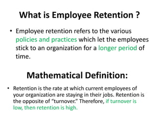 Employee retention | PPT