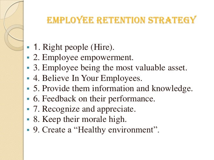 employees retention ppt Employee retention strategy |authorstream.