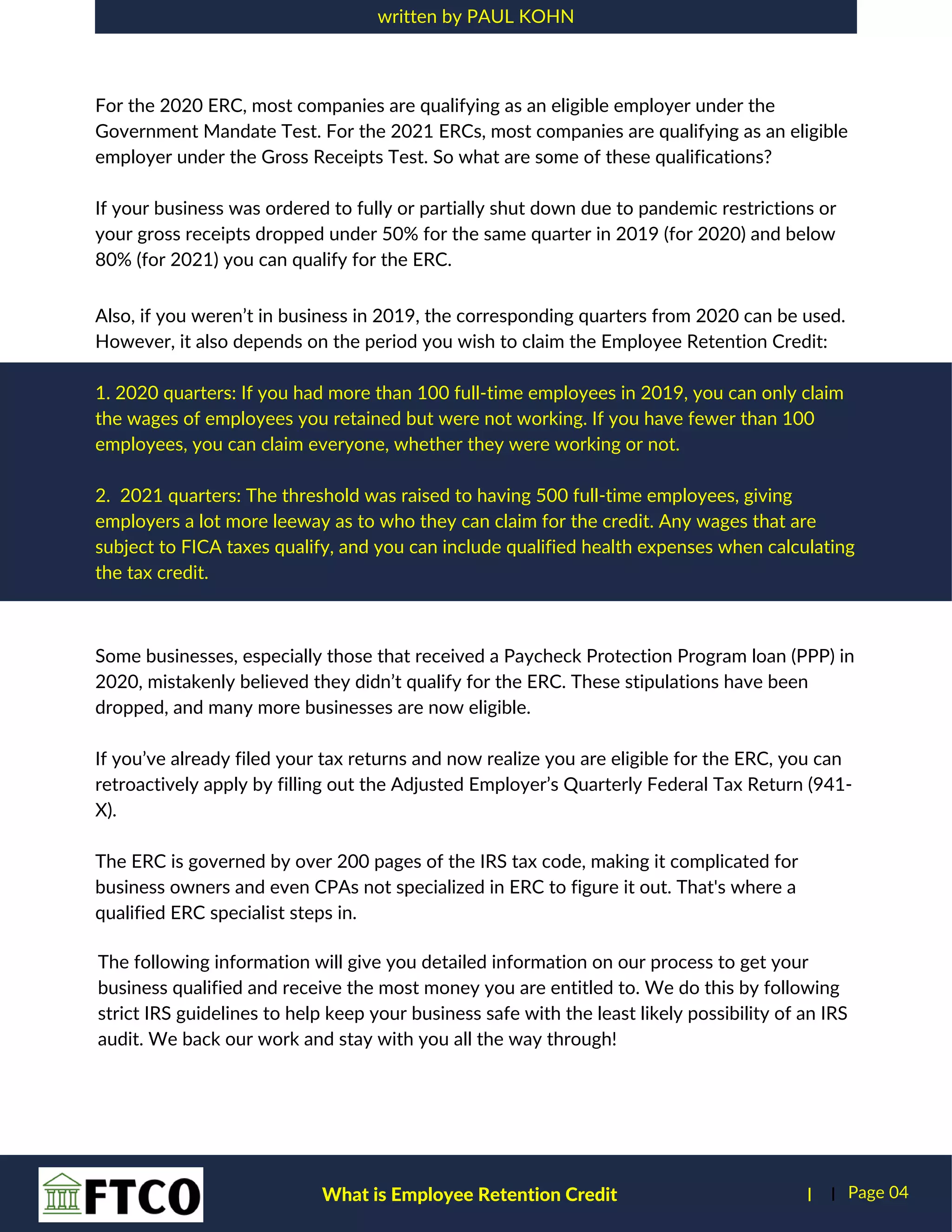 Employee Retention Credit For Dummies.pdf