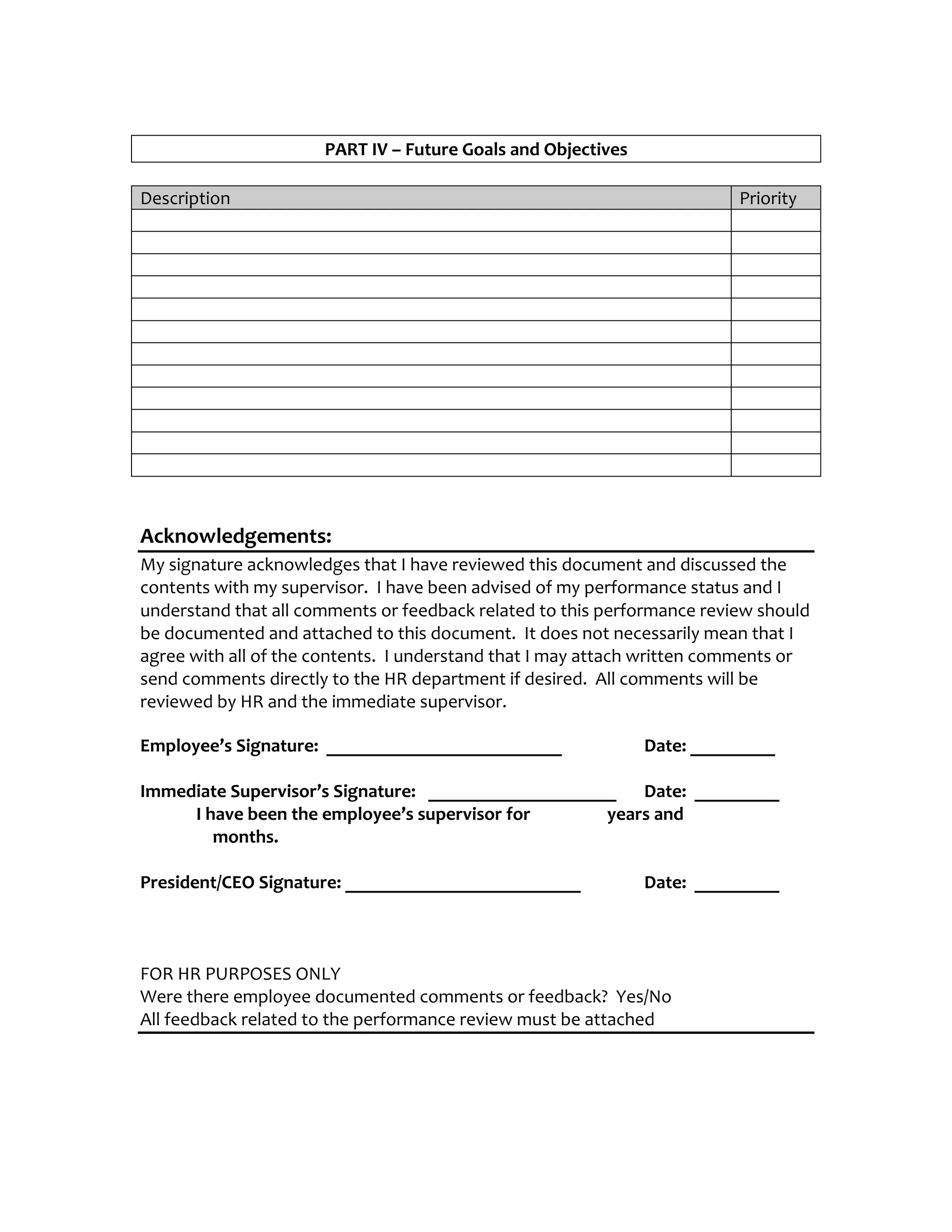 Employee review template PDF Employee review template pdf