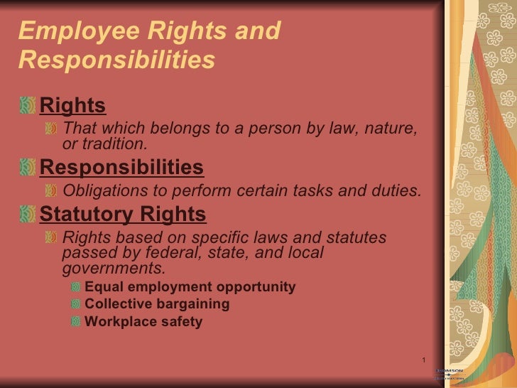 Employee Rights Employee Rights