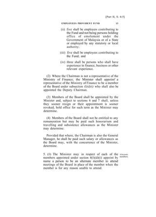 Display Abstract Epf Act.pdf Employees Provident Fund Epf Act 1991 Malaysia | PDF