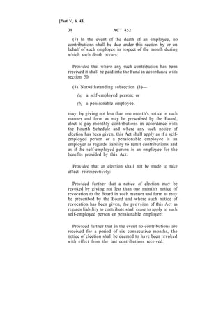 Display Abstract Epf Act.pdf Employees Provident Fund Epf Act 1991 Malaysia | PDF