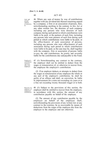 Display Abstract Epf Act.pdf Employees Provident Fund Epf Act 1991 Malaysia | PDF