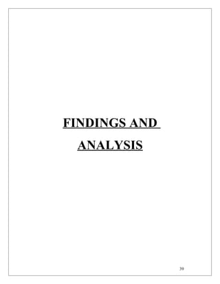 FINDINGS AND
ANALYSIS
39
 