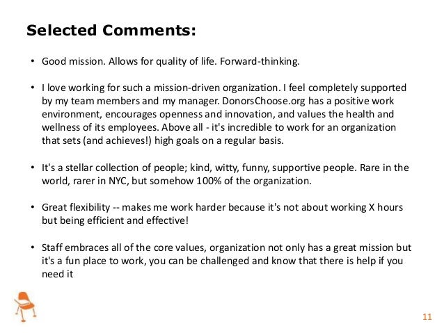 Results of DonorsChoose.org Employee Satisfaction Survey