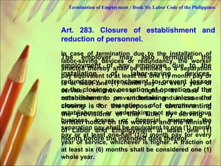 HRM-Employees benefits, cessation of service | PPT