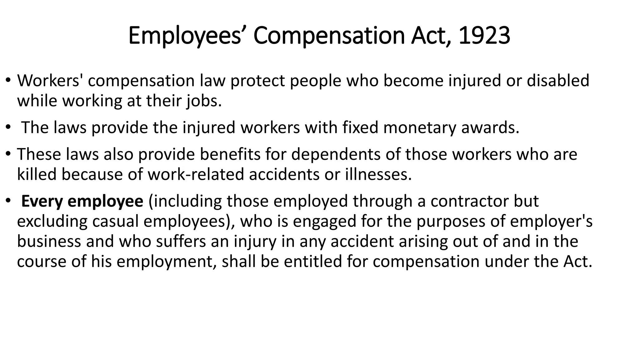 Employees Compensation Act, 1923.pptx