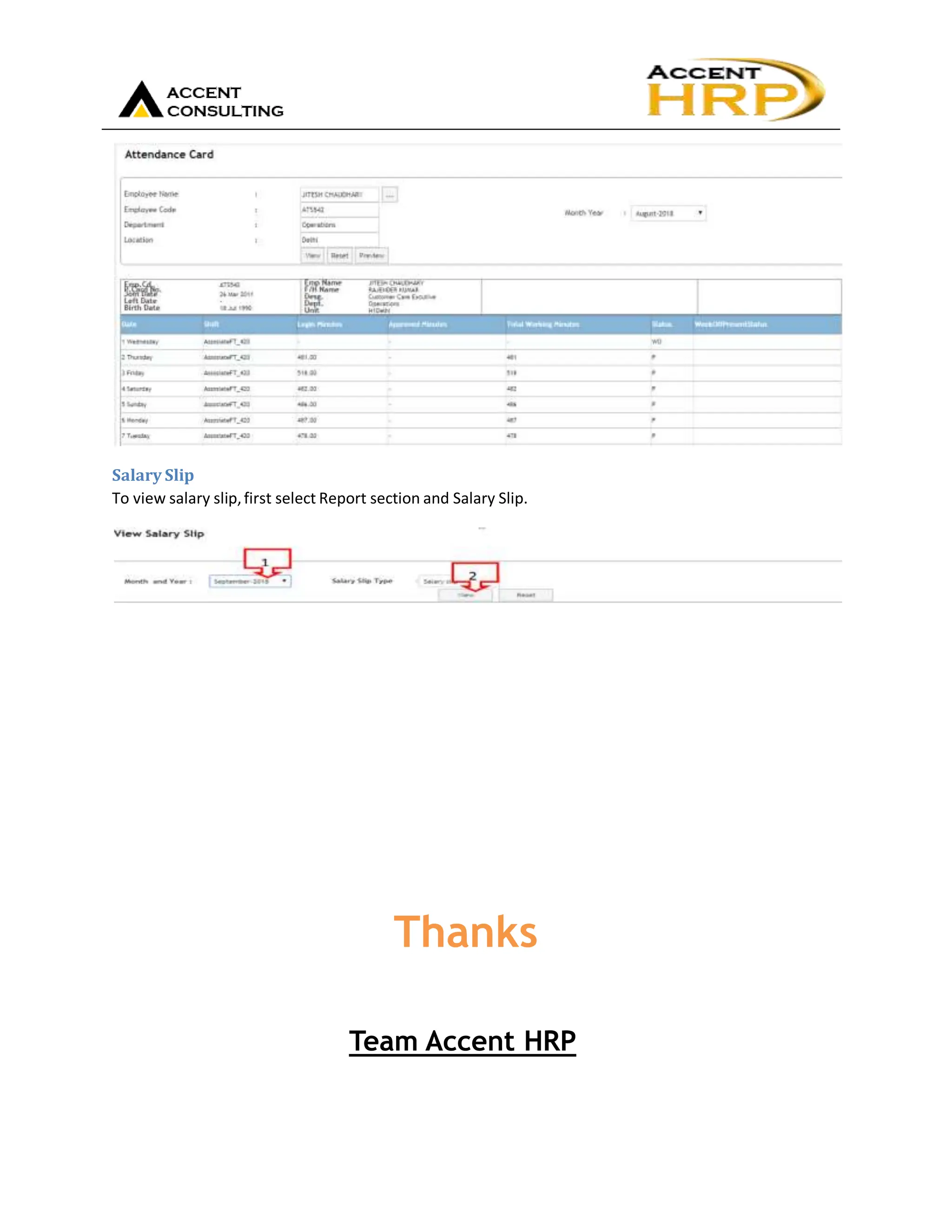 Employee Self-Service Software |Accent HRP ESS | PDF
