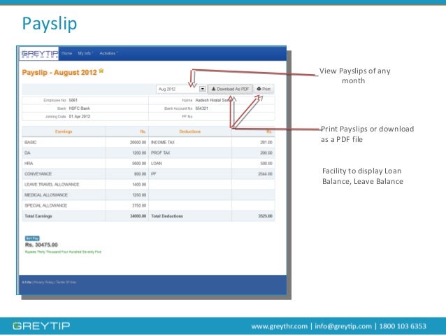 calculator ytd payslip Employee greytHR Service Self calculator ytd payslip Employee greytHR Service Self