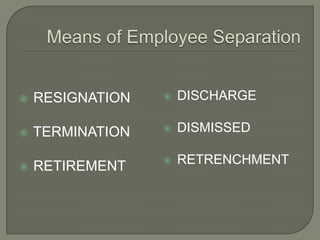 employee separation