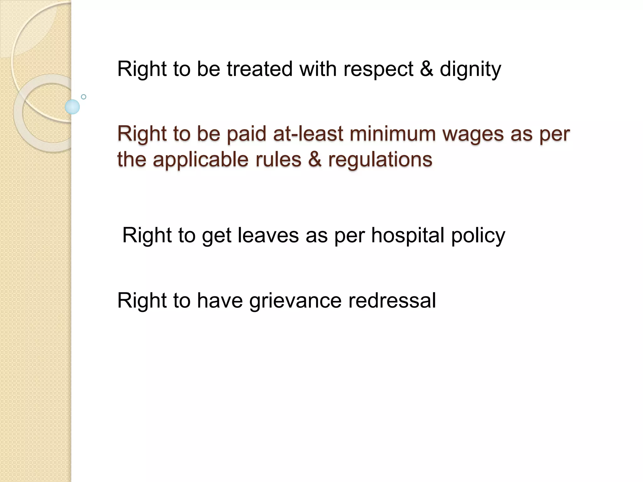 Employees rights and responsibilities | PPTX