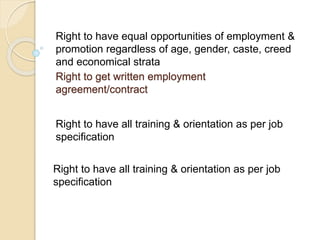 Employees rights and responsibilities | PPTX