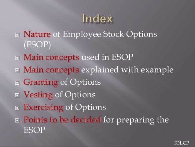Payroll stock options