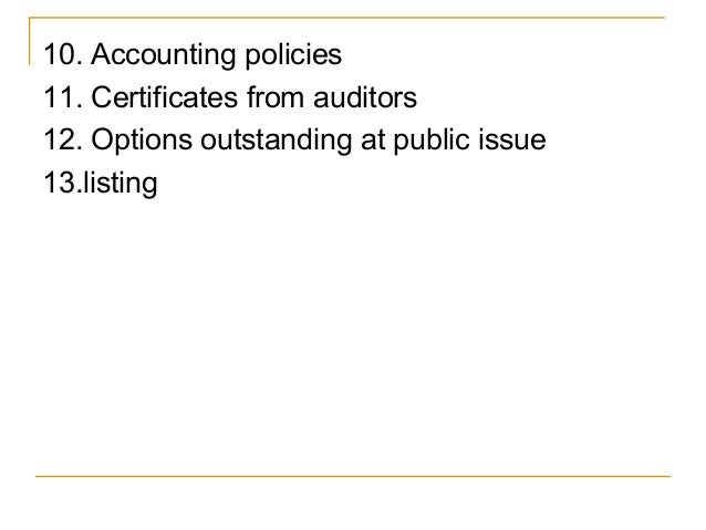 Employee stock options outstanding account
