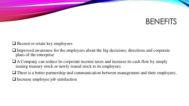 Non transferable stock options