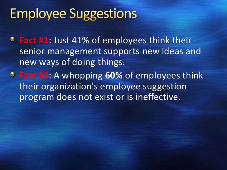 Employee Suggestion Program