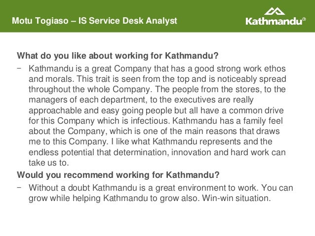 Employee testimonials