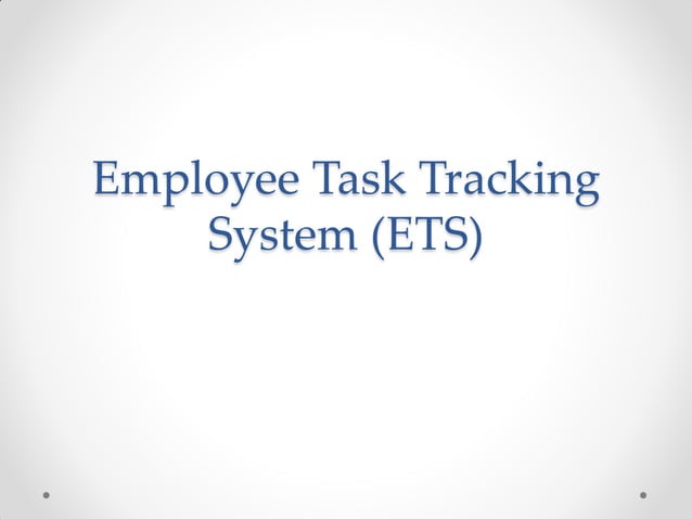 Employee Time and Task Tracking System | PDF