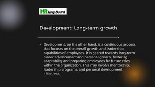 Employee Training and Development , What is Training and Development | PPTX