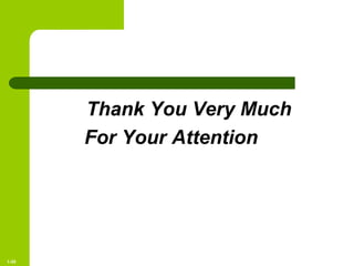 Copyright © 2005 by South-Western, a division of Thomson Learning. All rights reserved.
Thank You Very Much
For Your Attention
1-35
 