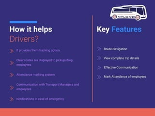 Employee Transportation Management System with Artificial Intelligence and Multiple Shift Management by Probytes