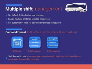 Employee Transportation Management System with Artificial Intelligence and Multiple Shift Management by Probytes