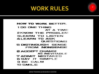 ARISETRAINING & RESEARCH CENTER
 