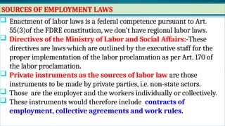 Ethiopian employment law short note by Yifru Dagnachew LL.B, LL.M at ...