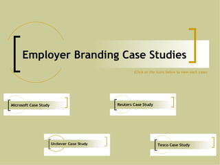 Employer Branding Case Studies (Click on the icons below to view each case) 