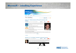 Microsoft – JobsBlog Experience




                           17
 