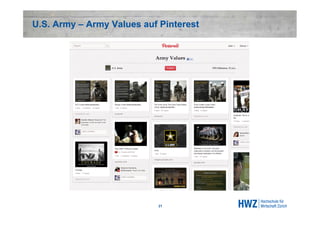 U.S. Army – Army Values auf Pinterest




                            21
 