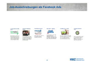 Job-Ausschreibungen als Facebook Ads




                         24
 