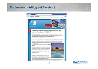 Robinson – JobBlog auf Facebook




                          25
 