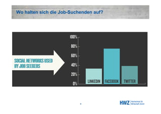 Wo halten sich die Job-Suchenden auf?




                           9
 