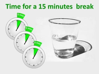 Time for a 15 minutes break
 