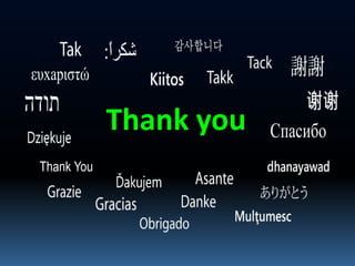 Thank You
Thank you
 